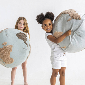 Подушка-пуф Лорена Каналс (Lorena Canals) "Глобус", 45 х 50 см